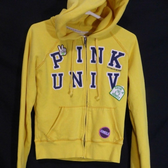 PINK Univ, Victoria's Secret, VS, small, s, yellow